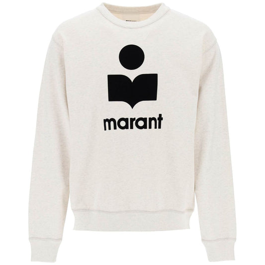 Marant mikoy flocked logo sweatshirt Topwear Marant