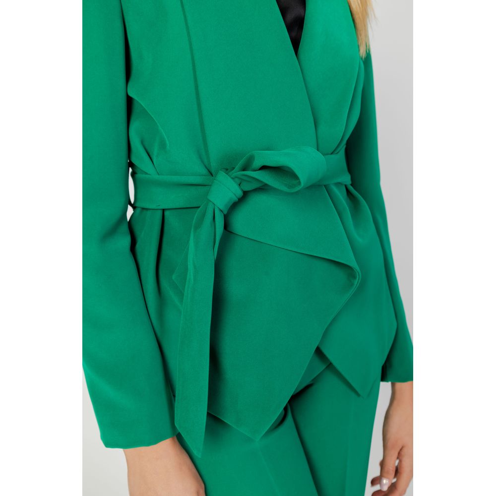 Sandro Ferrone Green Polyester Blazer