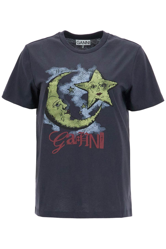 Ganni moonlight print t-shirt