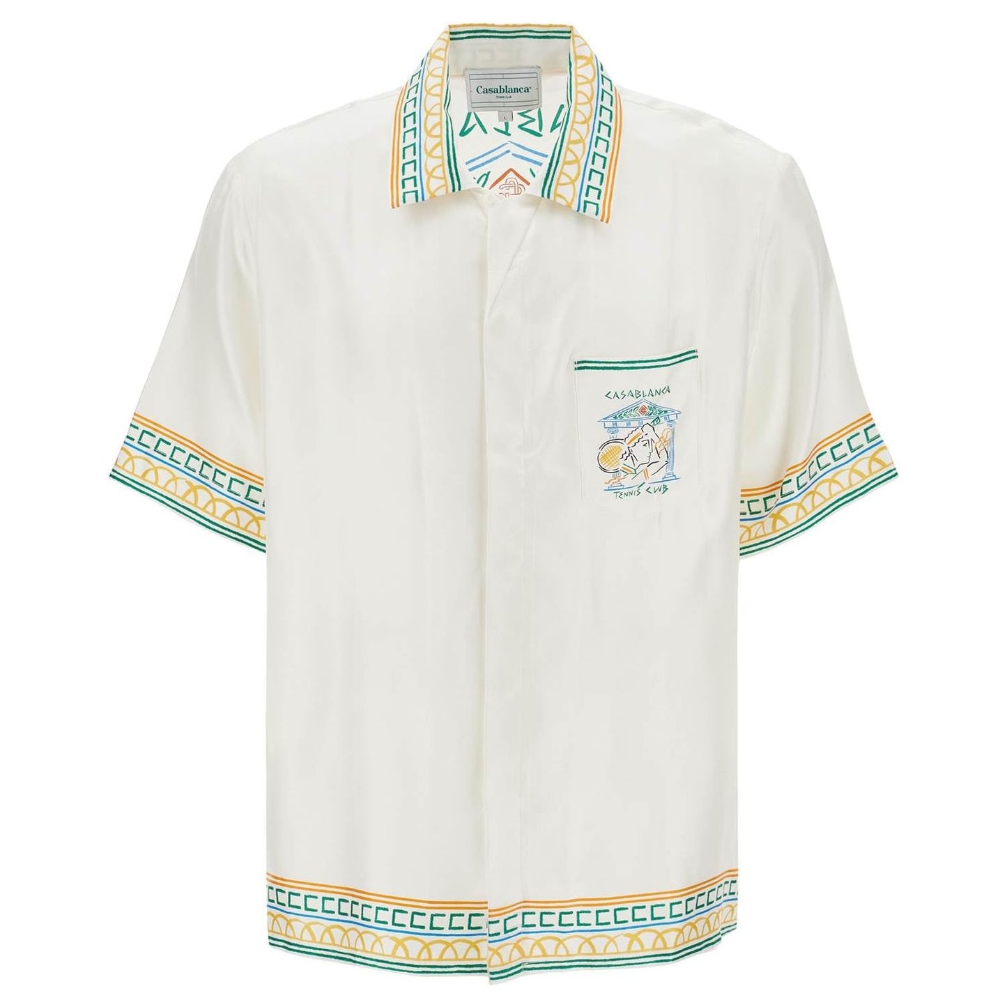 Casablanca silk crayon temple tennis club shirt Shirts Casablanca