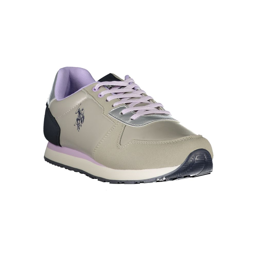 U.S. POLO ASSN. Argento Polyester Women Sneaker