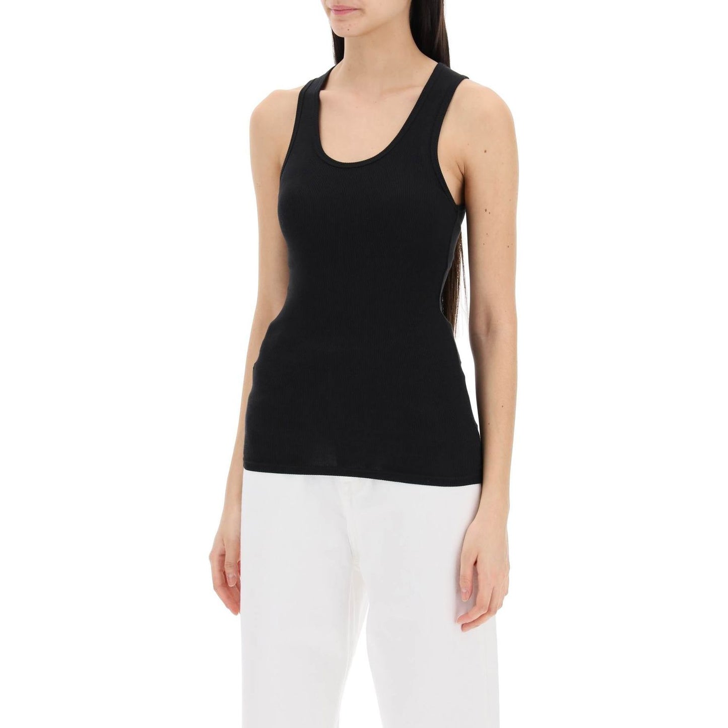 Wardrobe.Nyc ribbed sleeveless top with Topwear Wardrobe.Nyc