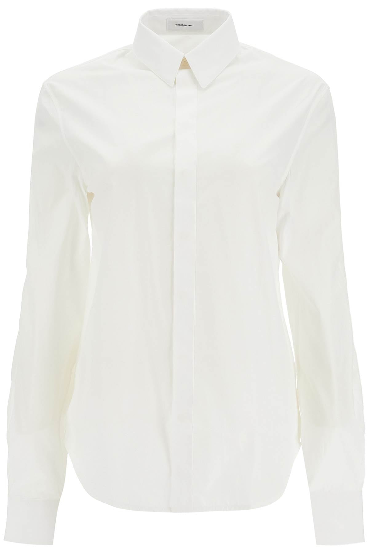 Wardrobe.Nyc flared cotton shirt for women Topwear Wardrobe.Nyc