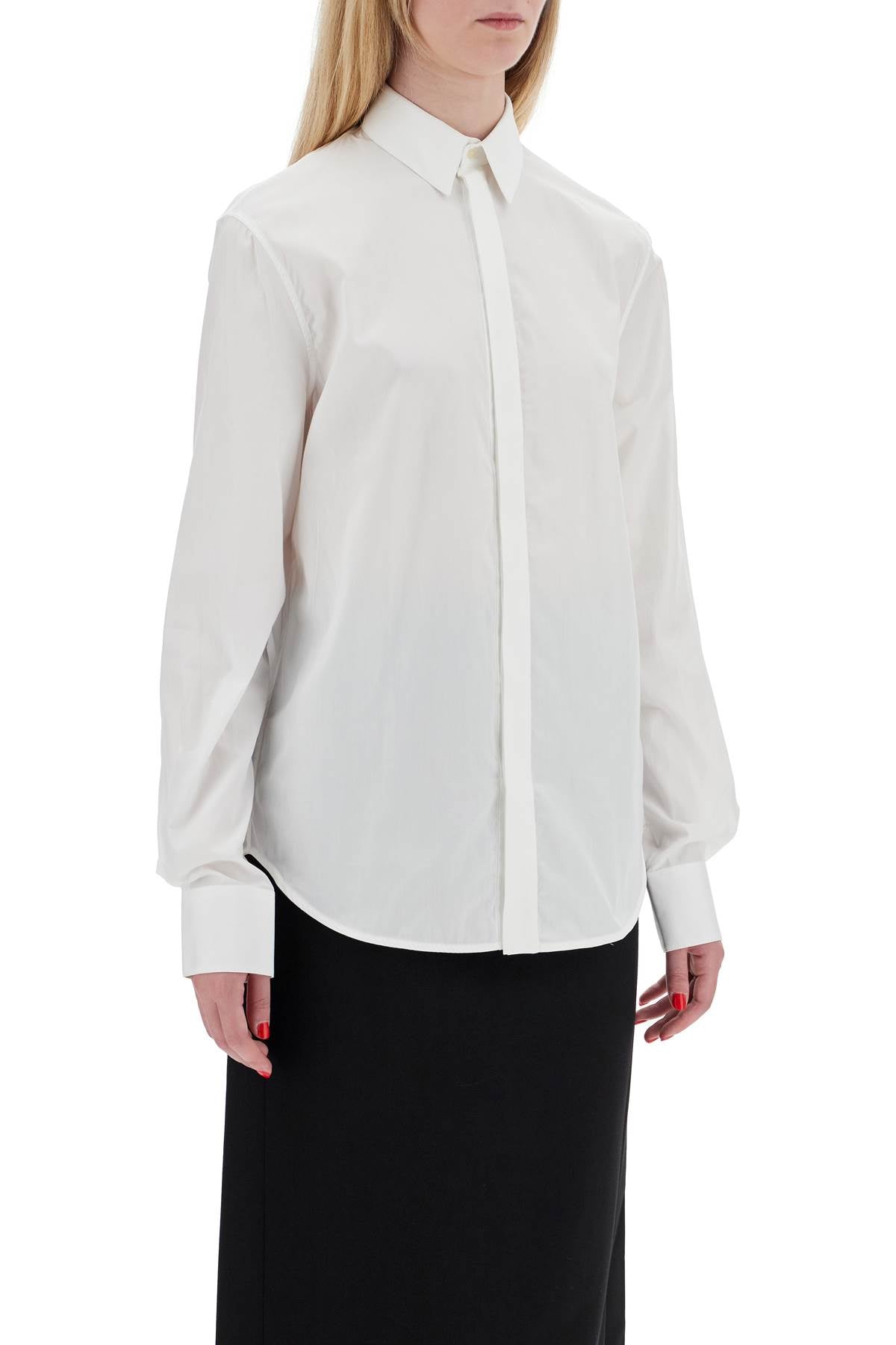 Wardrobe.Nyc flared cotton shirt for women Topwear Wardrobe.Nyc